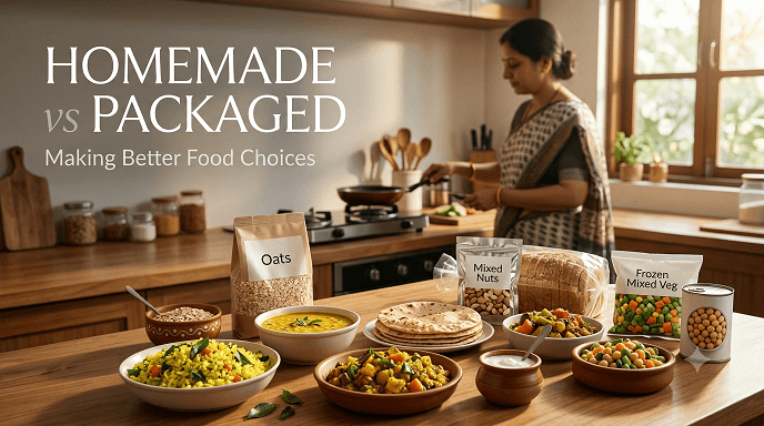 Homemade Food vs Packaged Food